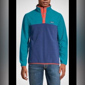 Lands End Men's Long Sleeve Polar Warm Fleece Snap Neck Pullover XL